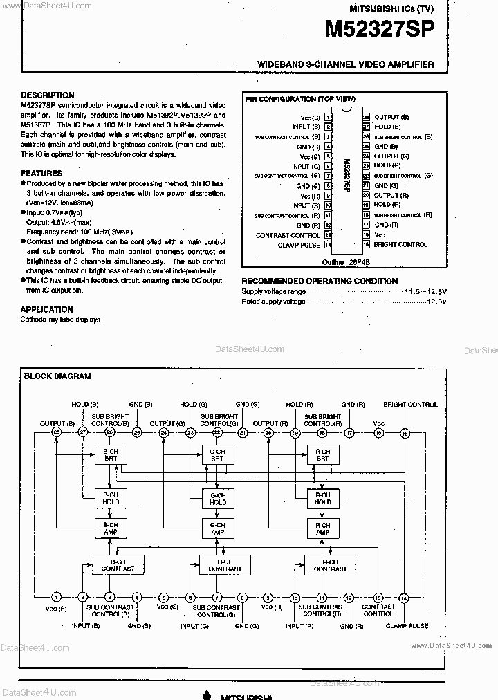 M52327SP_2929621.PDF Datasheet