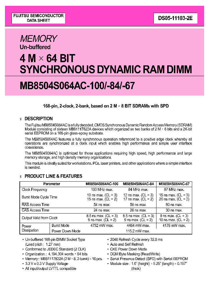 MB8504S064AC-100_2944460.PDF Datasheet