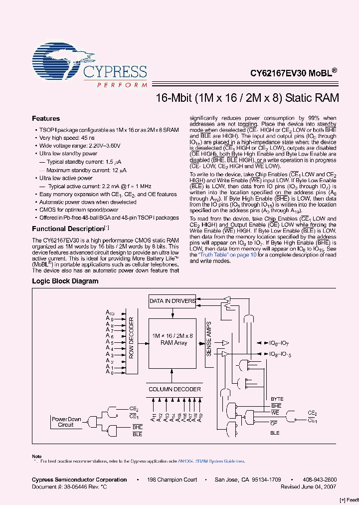 CY62167EV30LL-45BVXI_2957350.PDF Datasheet