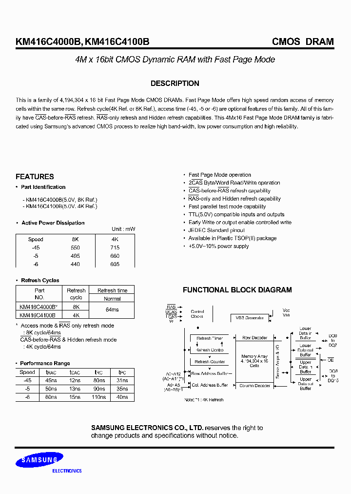 KM416C4100B_2964327.PDF Datasheet