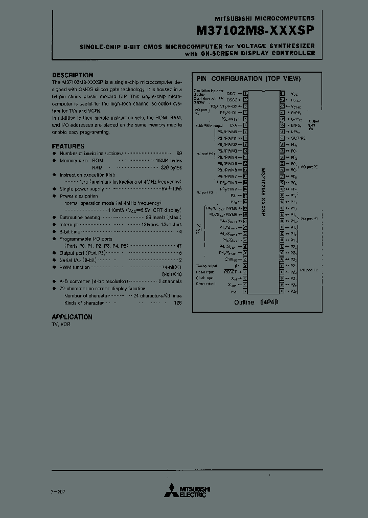 M37102M8-XXXSP_2973956.PDF Datasheet