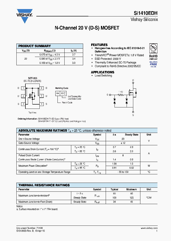 SI1410EDH_2978984.PDF Datasheet