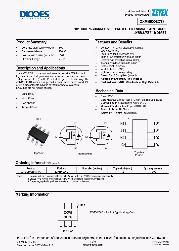 ZXMS6006DT8TA_3013255.PDF Datasheet