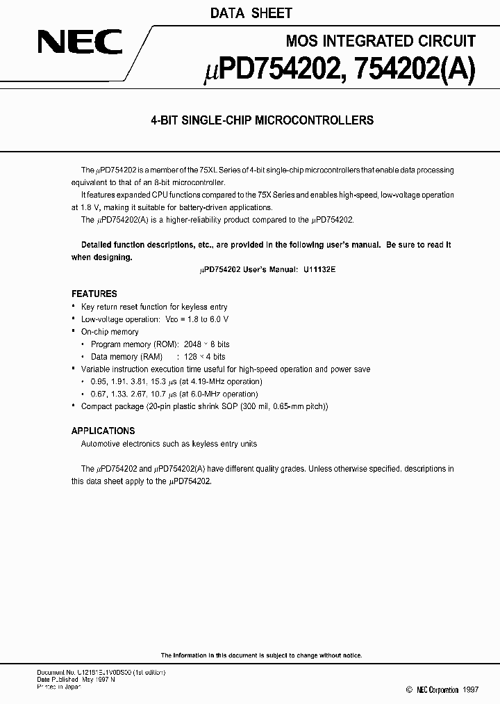 UPD754202GSA_3022193.PDF Datasheet