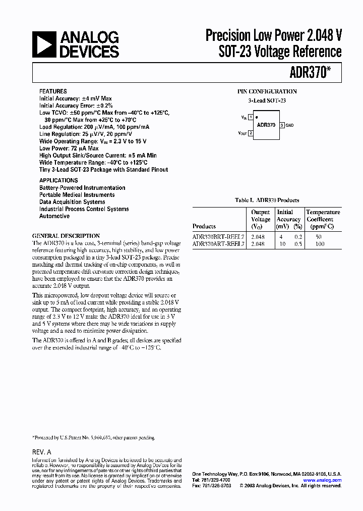 ADR370BRT-R2_3024687.PDF Datasheet