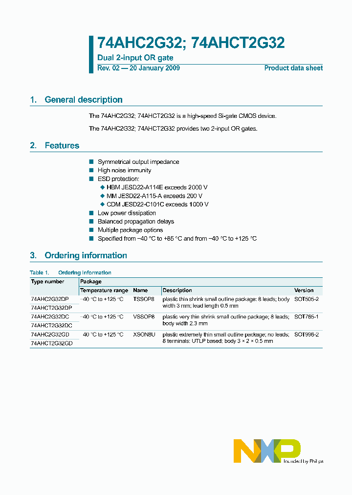 74AHCT2G32GD_3029033.PDF Datasheet