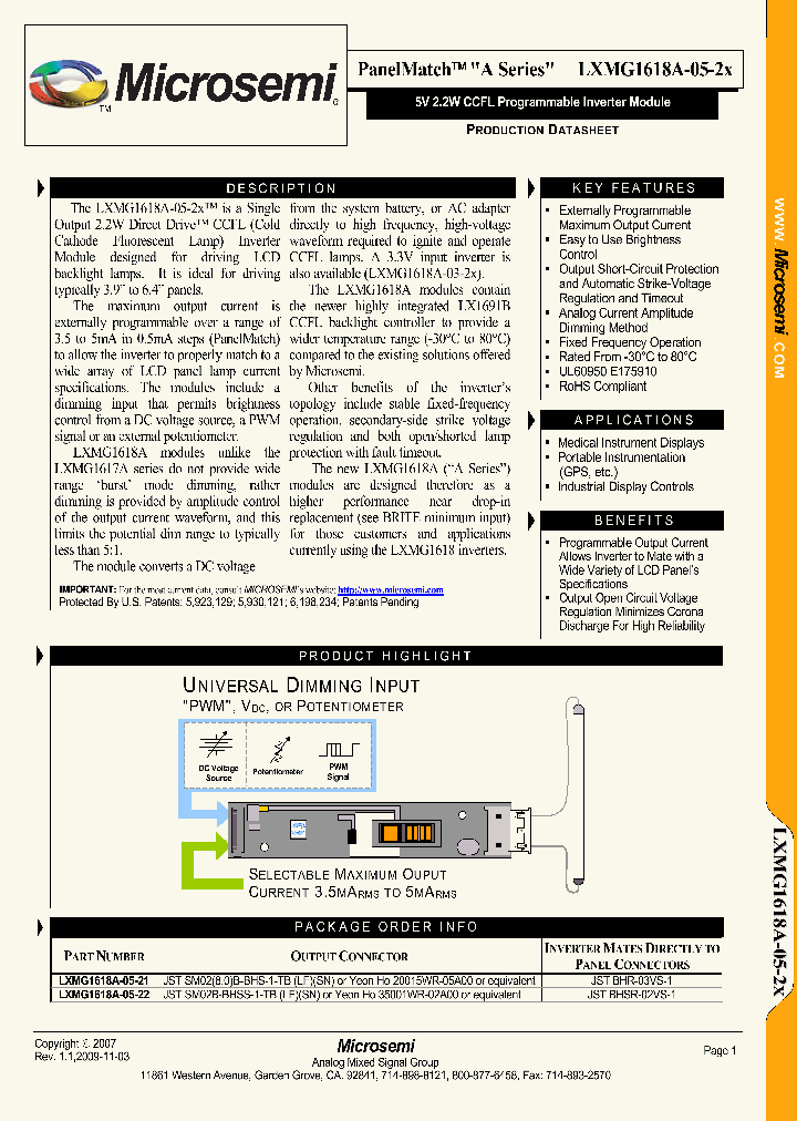 LXMG1618A-05-21_3033693.PDF Datasheet