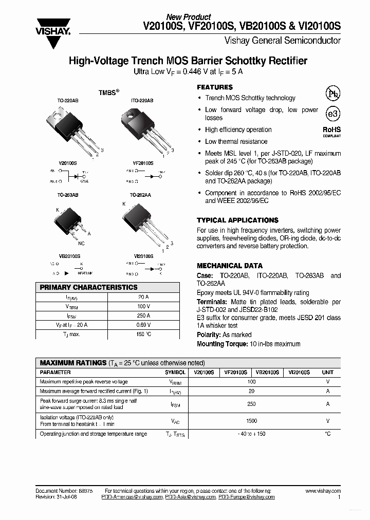 V20100S_3028931.PDF Datasheet