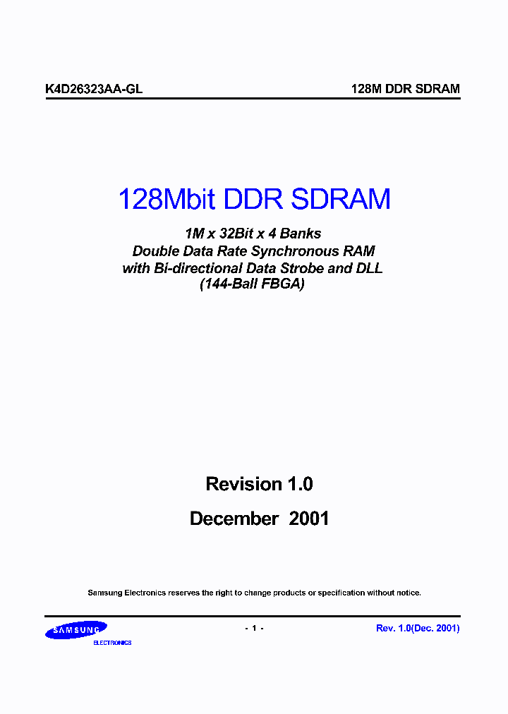 K4D26323AA-GL_3046587.PDF Datasheet