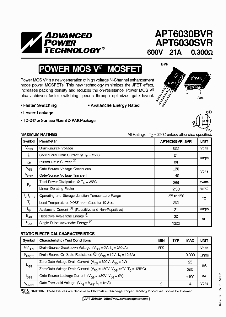 APT6030SVR_3064118.PDF Datasheet