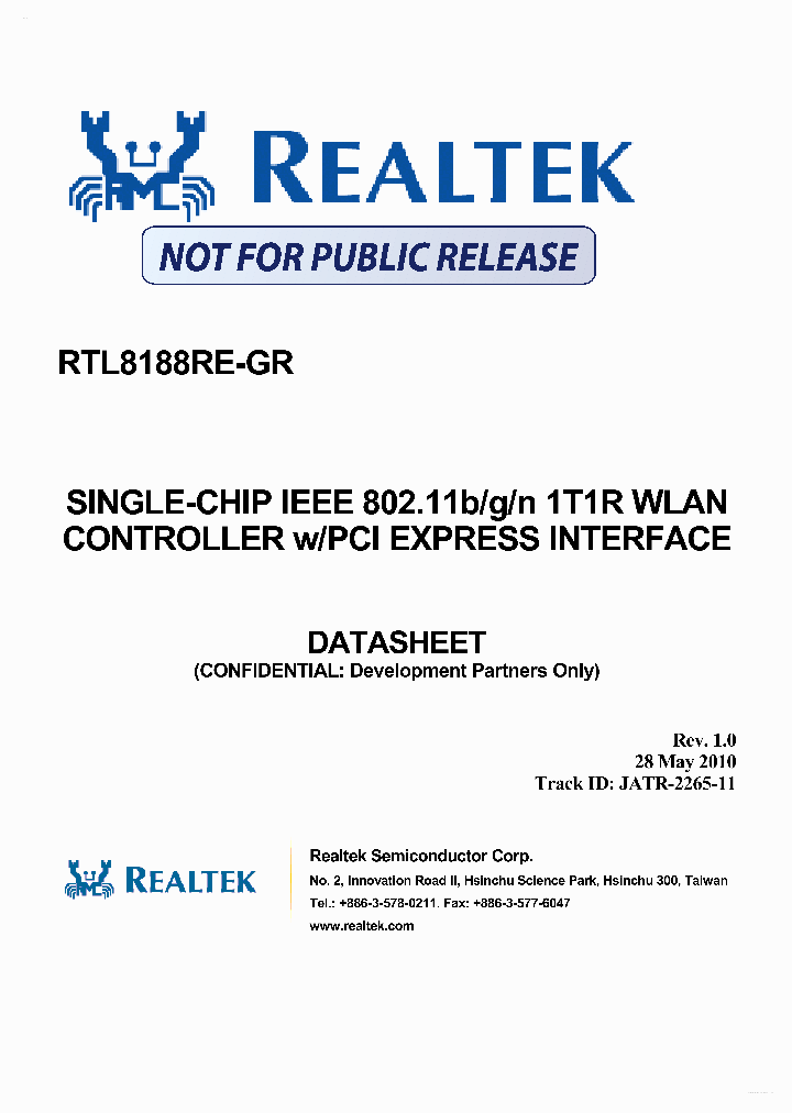 RTL8188RE-GR_3097114.PDF Datasheet