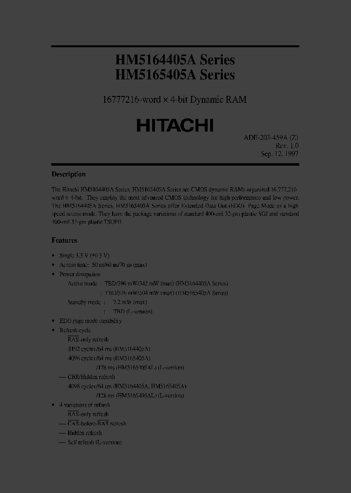 HM5164405AJ-5_3099295.PDF Datasheet