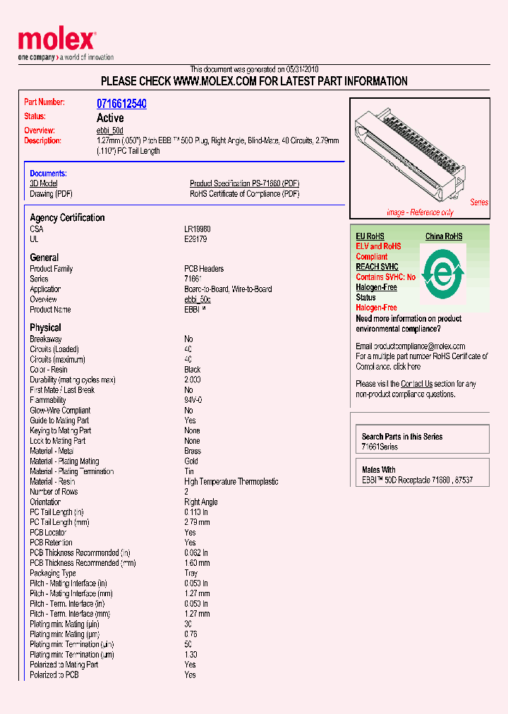 71661-2540_3101941.PDF Datasheet