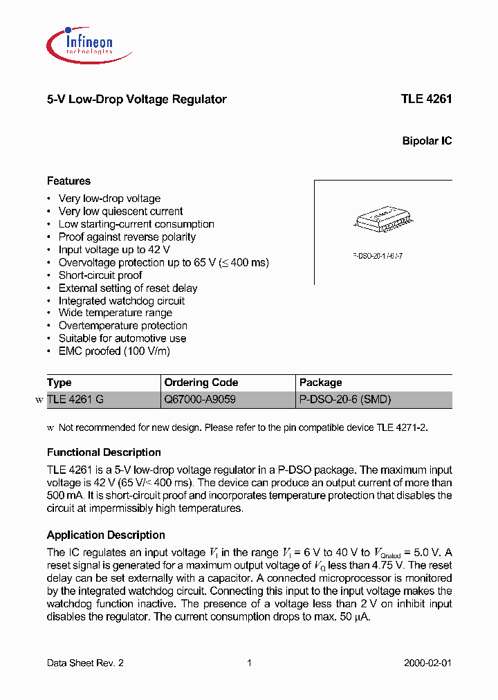 TLE4261-G_3102852.PDF Datasheet