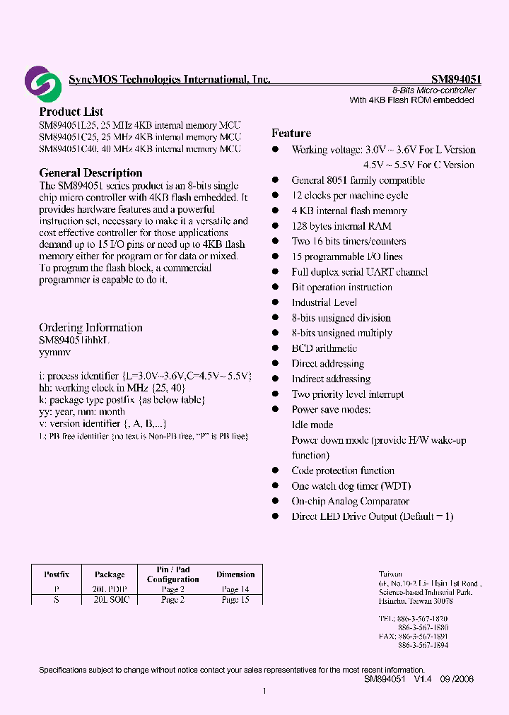 SM894051L25_3105810.PDF Datasheet