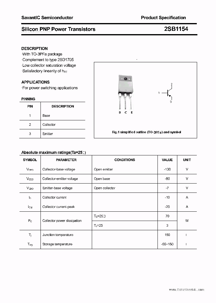 2SB1154_3116575.PDF Datasheet