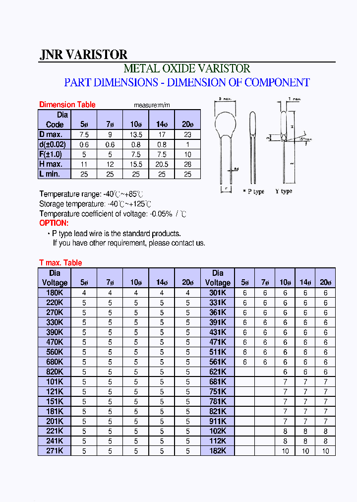 JNR-10D101K_3117304.PDF Datasheet