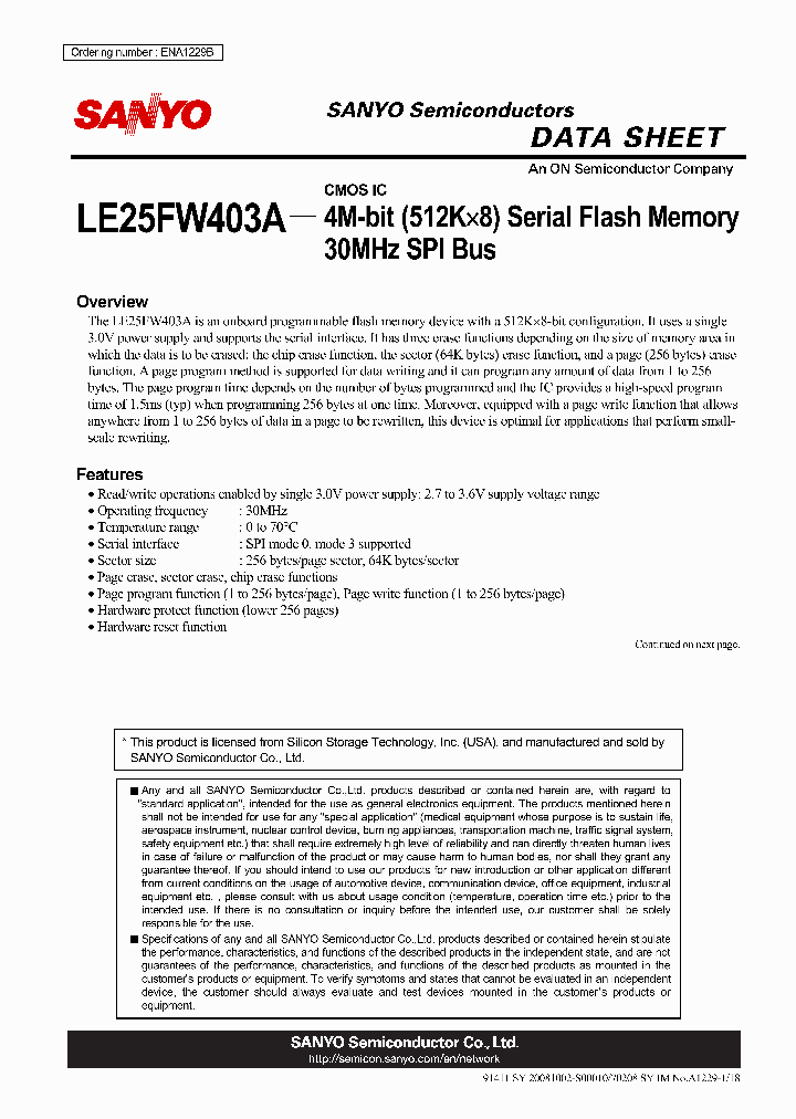 LE25FW403A_3122060.PDF Datasheet