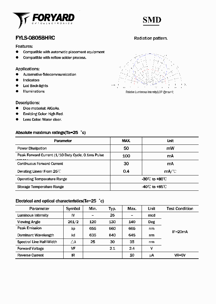 FYLS-0805BHRC_3128922.PDF Datasheet