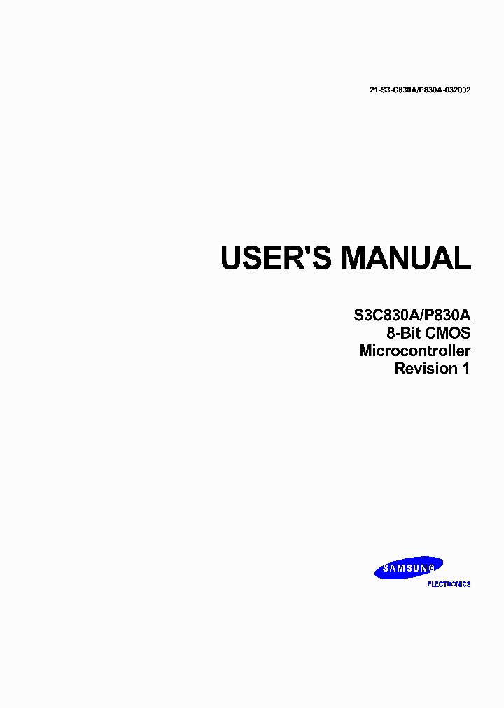 S3C830A_3135138.PDF Datasheet