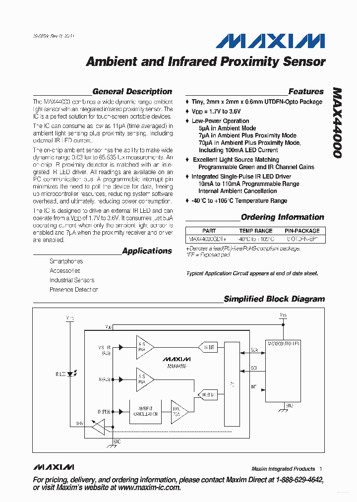 MAX44000_3140263.PDF Datasheet