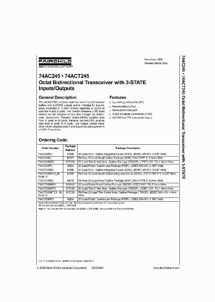 74ACT245SCX-NL_3146401.PDF Datasheet