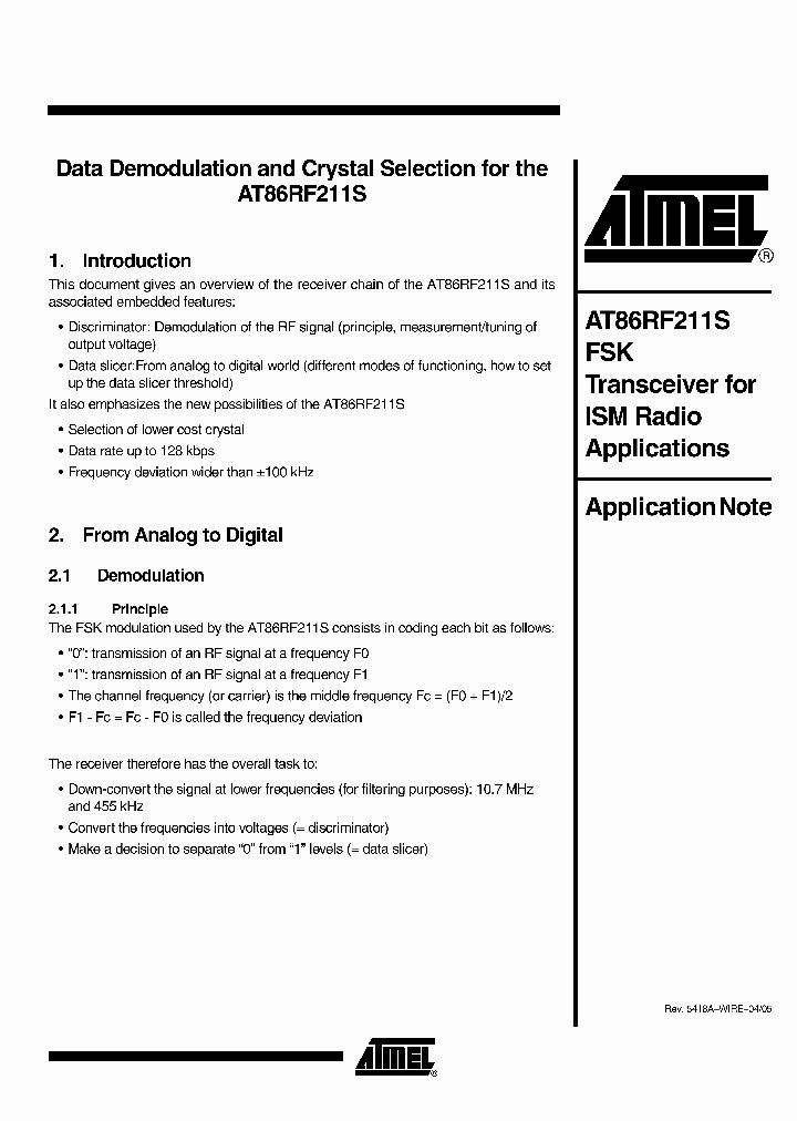 AT86RF211S_3150551.PDF Datasheet