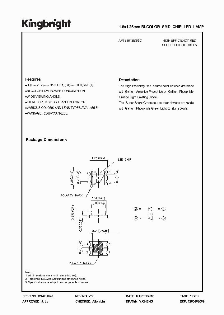 APTB1612ESGC_3154749.PDF Datasheet