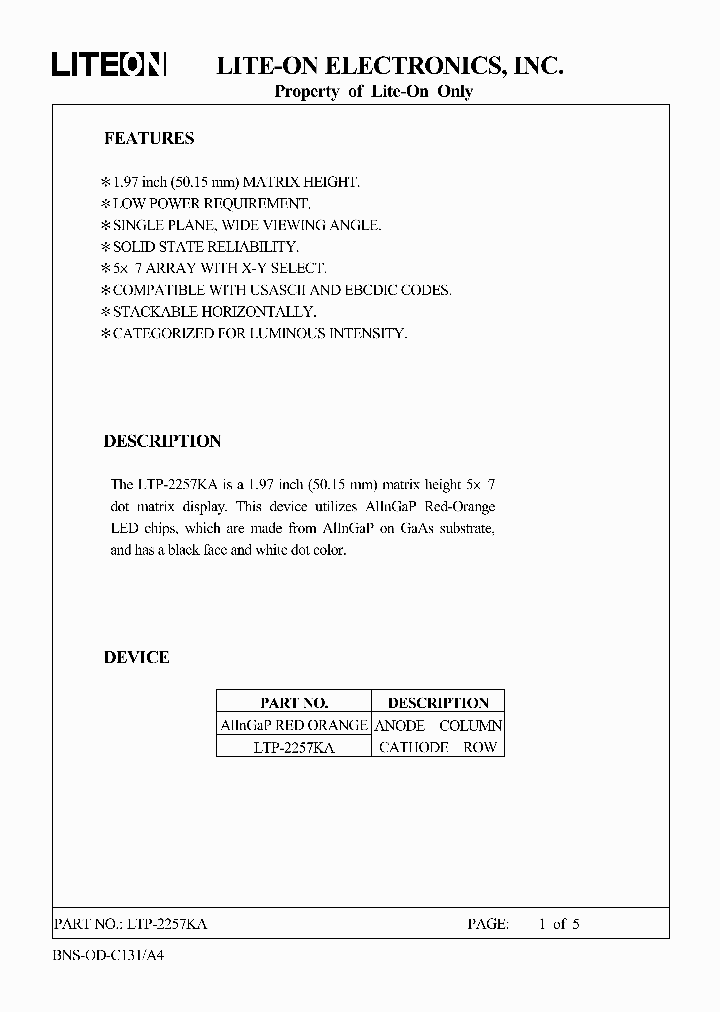 LTP-2257KA_3173951.PDF Datasheet