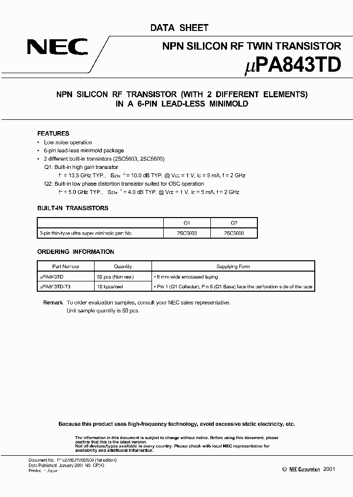 UPA843TD-T3_3231758.PDF Datasheet