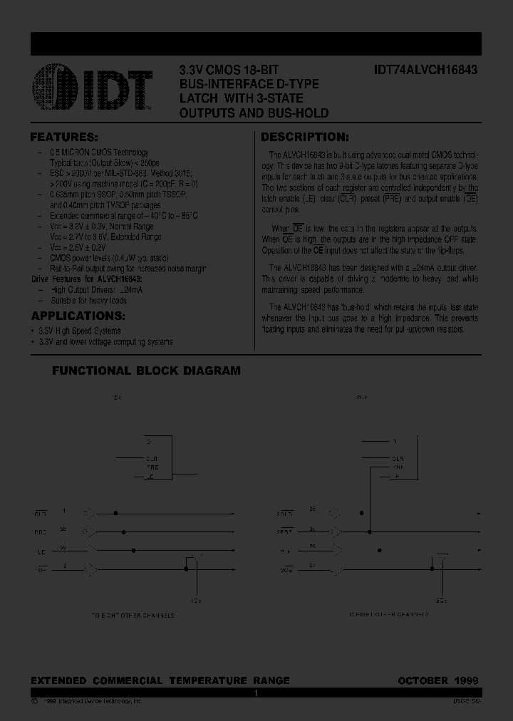 IDT74ALVCH16843PF_3257552.PDF Datasheet
