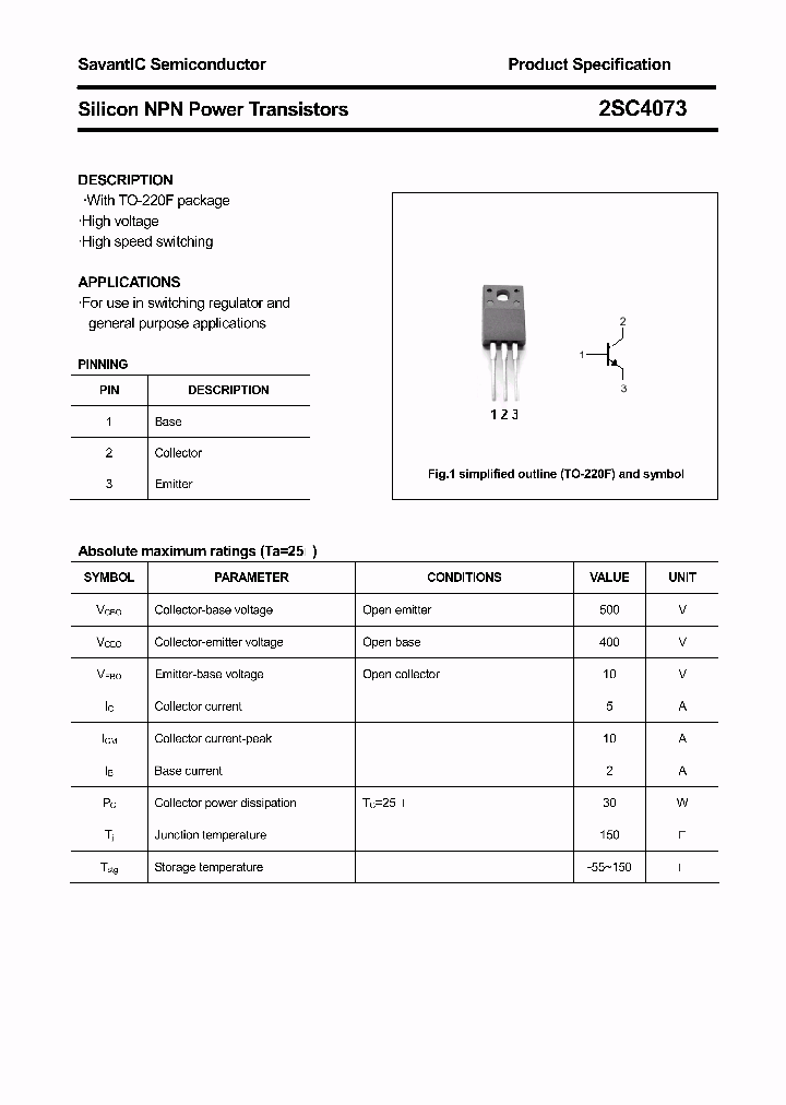 2SC4073_3261708.PDF Datasheet