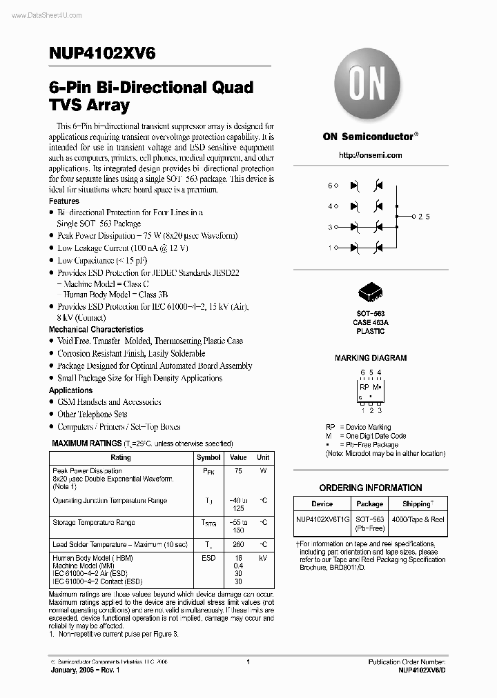 NUP4102XV6_3265904.PDF Datasheet