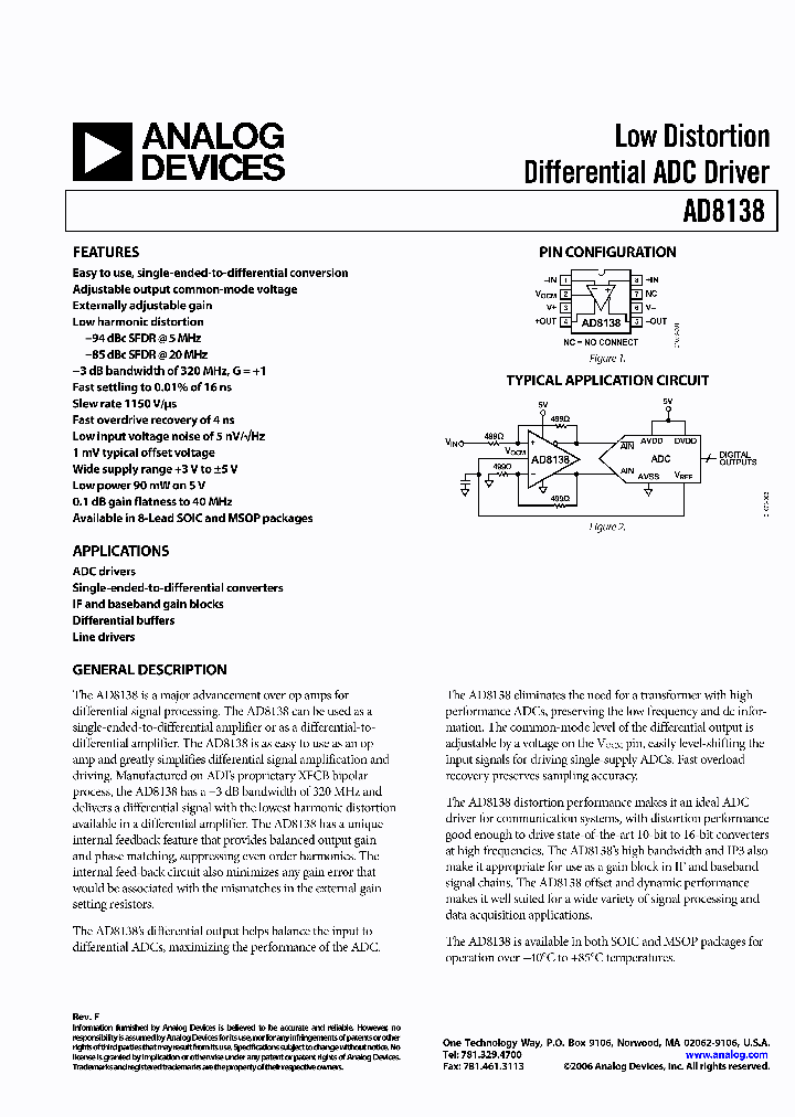 AD8138ARZ-R7_3268610.PDF Datasheet