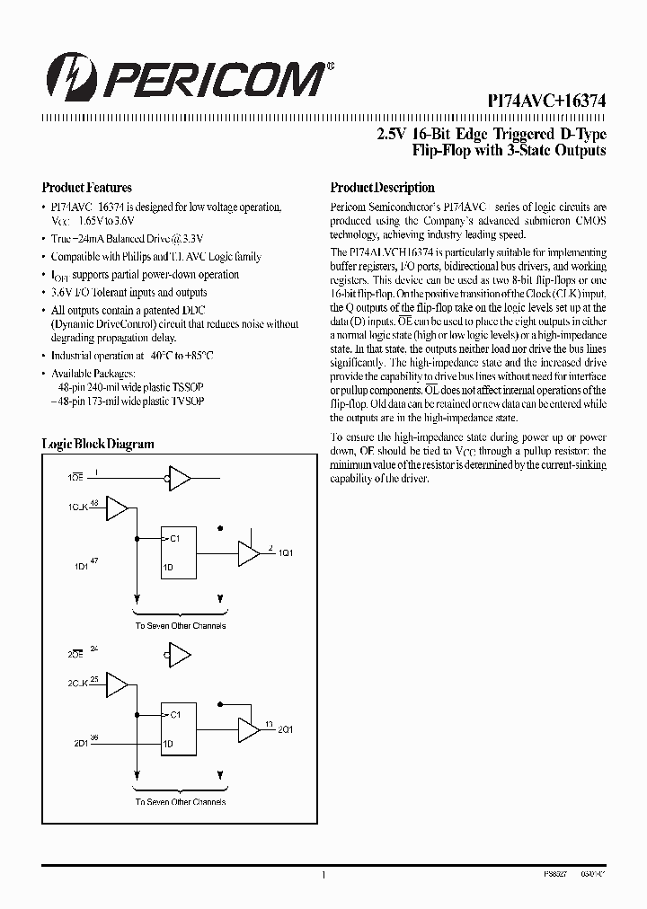 PI74AVC16374K_3277990.PDF Datasheet