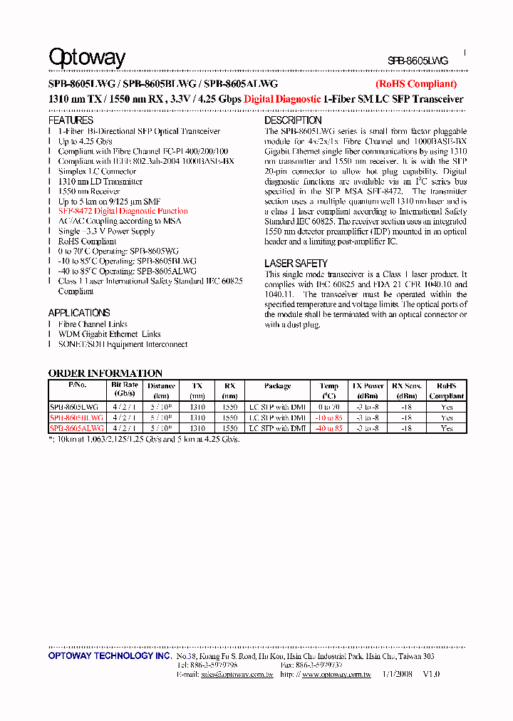 SPB-8605BLWG_3287488.PDF Datasheet