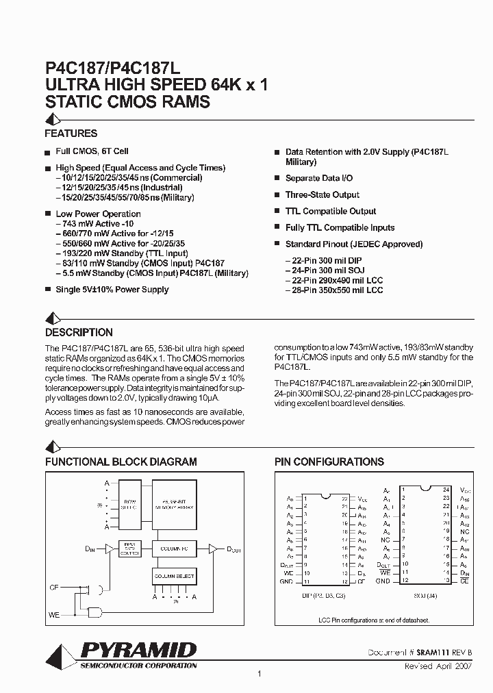 P4C187-20CMB_3287059.PDF Datasheet