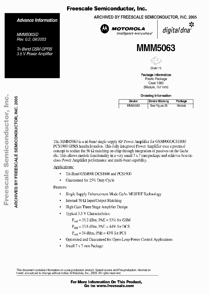 MMM5063_3294549.PDF Datasheet
