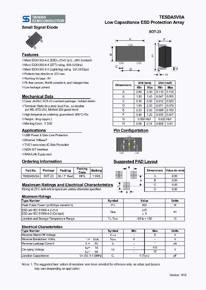 TESDA5V0A_3305398.PDF Datasheet