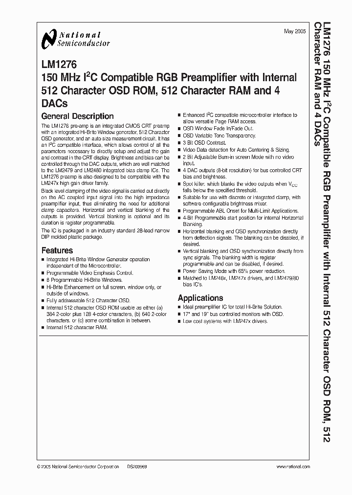 LM1276_3305637.PDF Datasheet