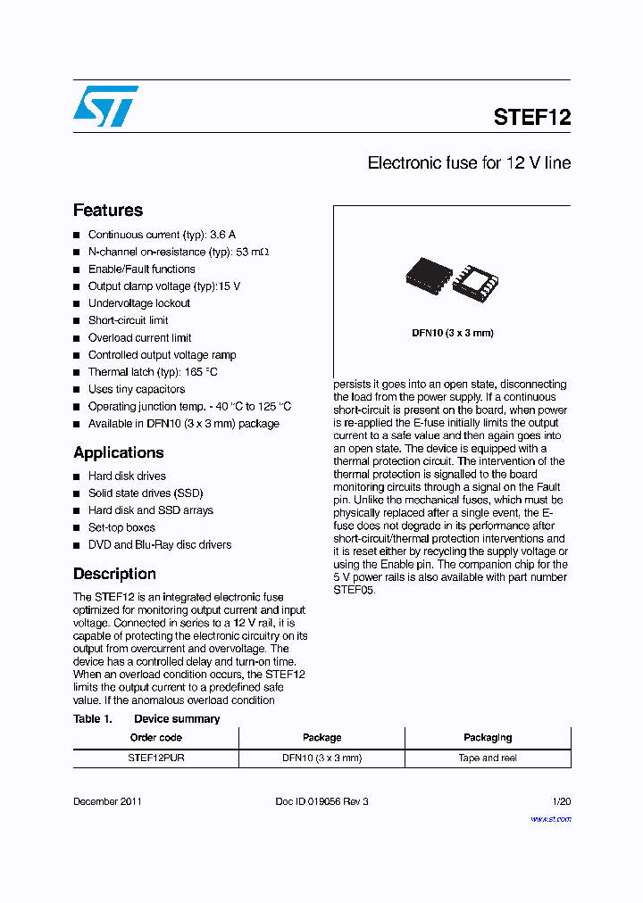 STEF12_3310134.PDF Datasheet