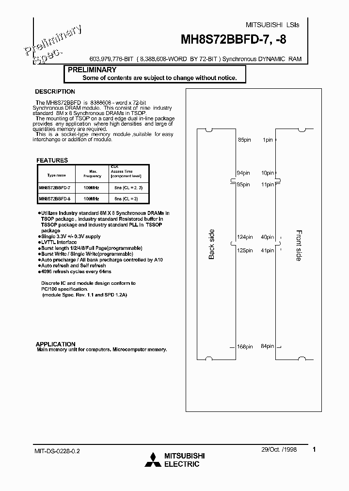MH8S72BBFD-8_3313293.PDF Datasheet