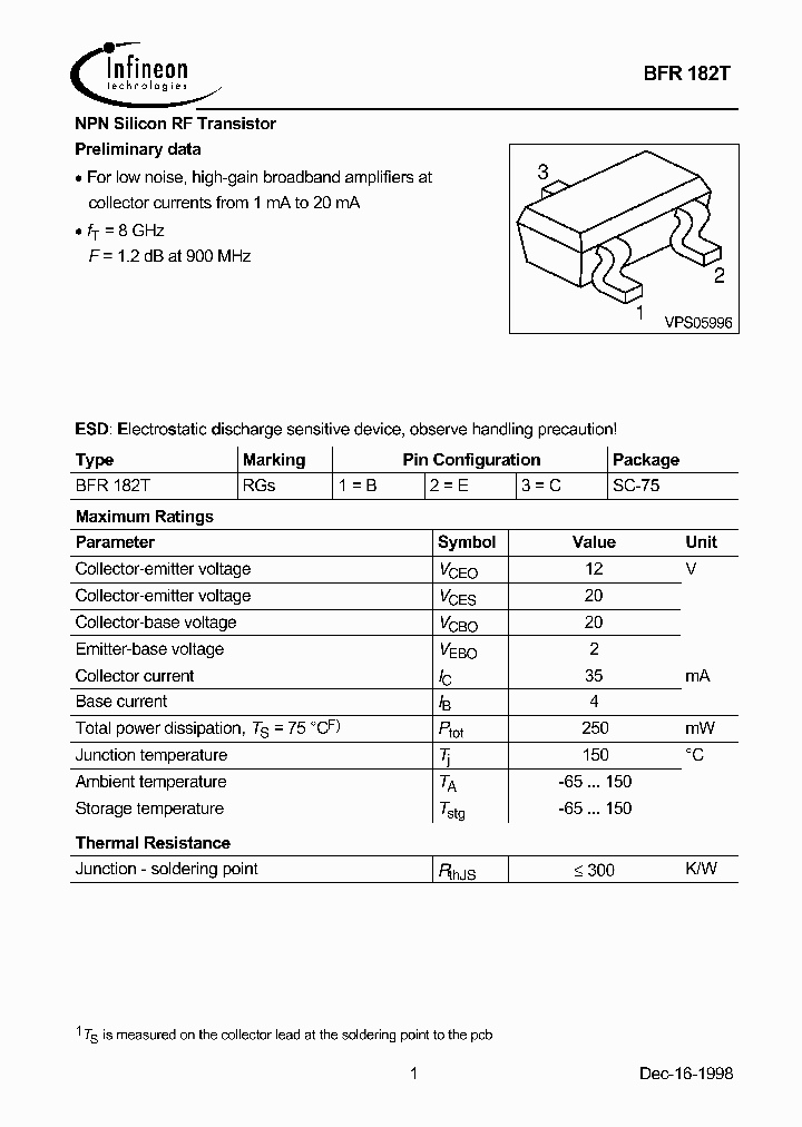 BFR182T_3319674.PDF Datasheet