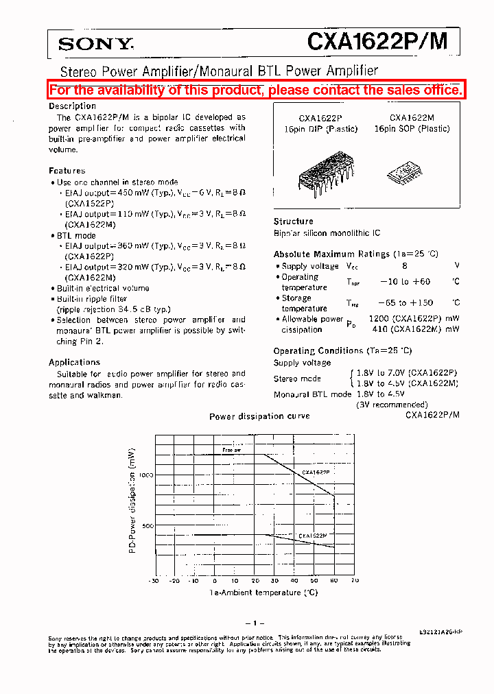 CXA1622PM_3339158.PDF Datasheet