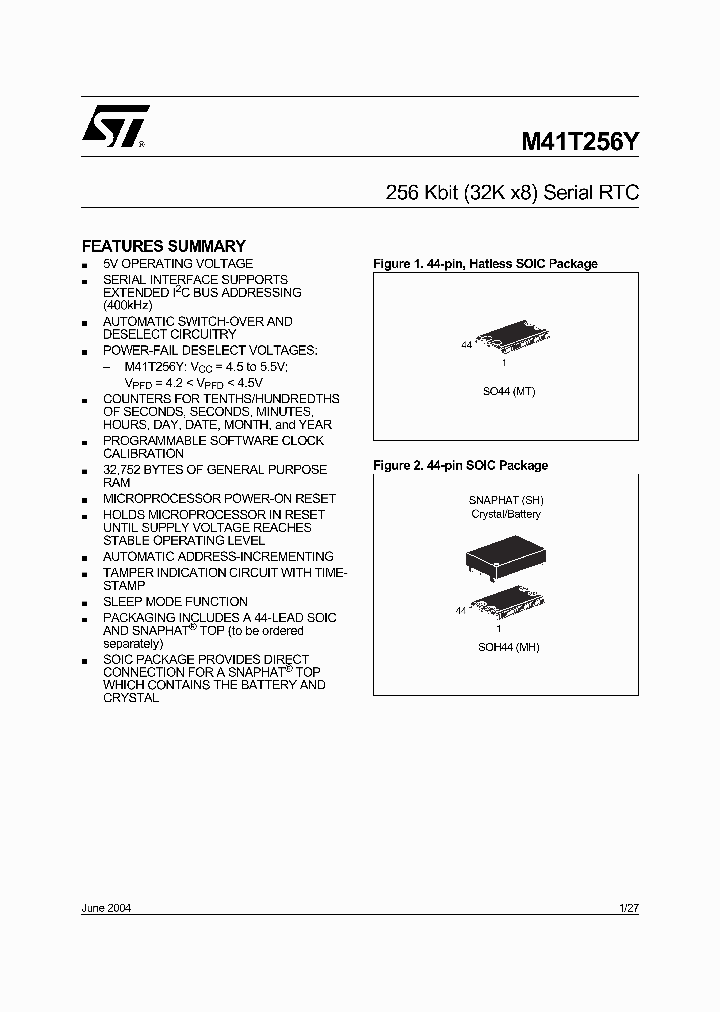 M41T256YMH7F_3341862.PDF Datasheet