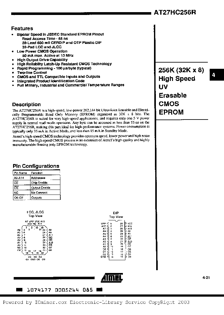 AT27HC256R-70KM_3355343.PDF Datasheet