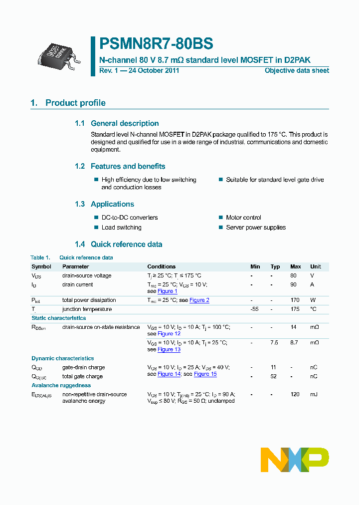PSMN8R7-80BS_3352479.PDF Datasheet
