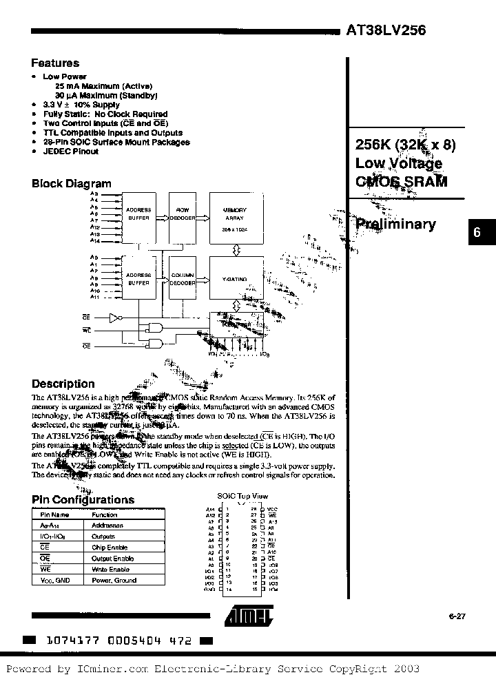 AT38LV256-70RC_3366821.PDF Datasheet