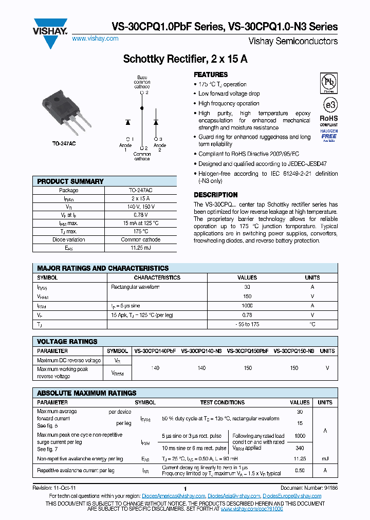 30CPQ150-N3_3379715.PDF Datasheet