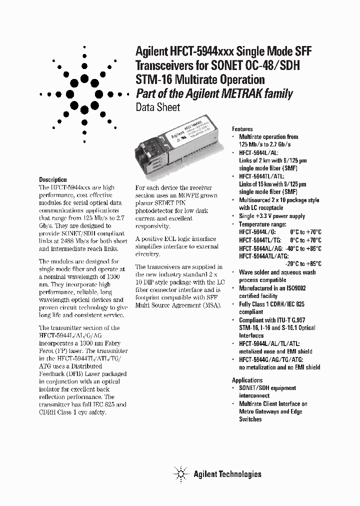 HFCT-5944G_3388690.PDF Datasheet
